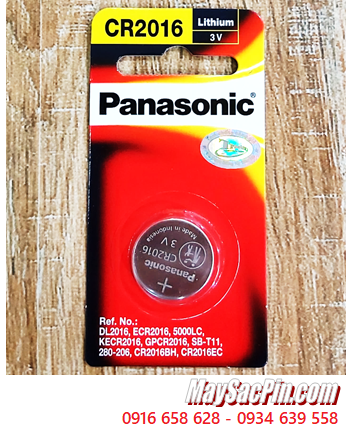 Panasonic CR2016; Pin 3v Lithium Panasonic CR2016 _Xuất xứ Indonesia /Loại Vỉ 1viên